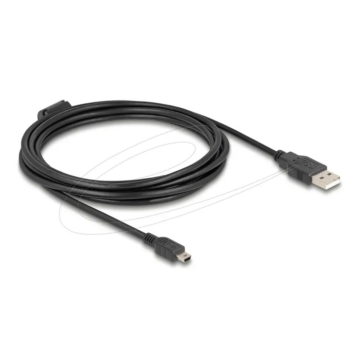 Кабел Delock USB 2.0 мъжко към mini-B USB 2.0 мъжко двойно