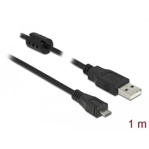 Кабел DeLock USB-A мъжко - MicroUSB-B мъжко USB 2.0 1
