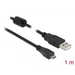 Кабел DeLock USB-A мъжко - MicroUSB-B мъжко USB 2.0 1