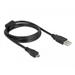 Кабел DeLock USB-A мъжко - MicroUSB-B мъжко USB 2.0 1