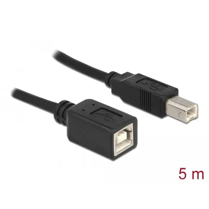 Кабел Delock USB-B мъжко - USB-B женско 5 м USB2.0
