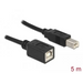 Кабел Delock USB-B мъжко - USB-B женско 5 м USB2.0