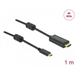 Кабел Delock USB-C - HDMI (DP Alt Mode) 4K 60 Hz 1 m Черен