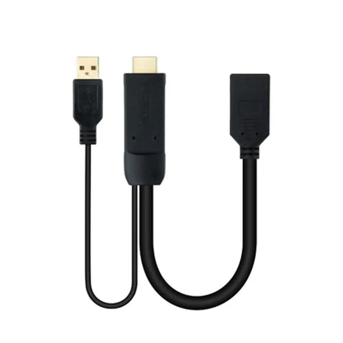 Кабел DisplayPort към HDMI NANOCABLE 10.16.0205 20 cm Черен