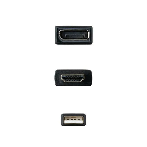 Кабел DisplayPort към HDMI NANOCABLE 10.16.0205 20 cm Черен