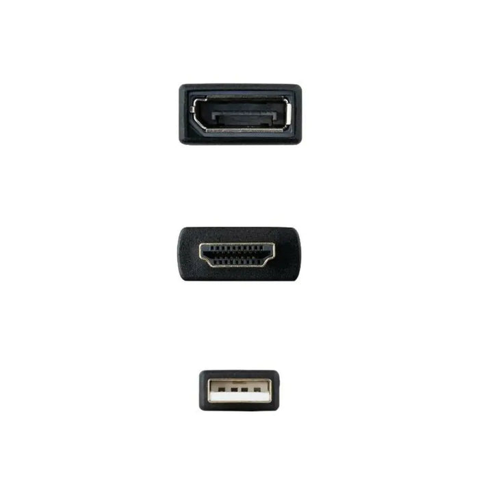 Кабел DisplayPort към HDMI NANOCABLE 10.16.0205 20 cm Черен