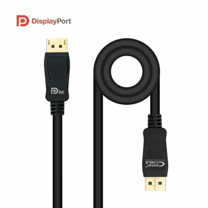Кабел DisplayPort NANOCABLE 10.15.2501 Черен 1,5 m (1,5 m)