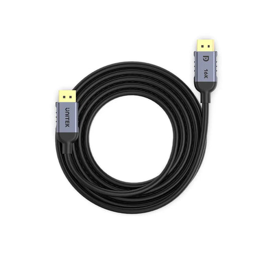 Кабел DisplayPort Unitek C1628GY01-1M Черен Сив 1 m