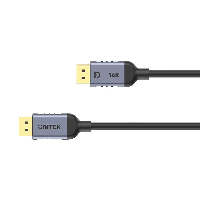 Кабел DisplayPort Unitek C1628GY01-1M Черен Сив 1 m