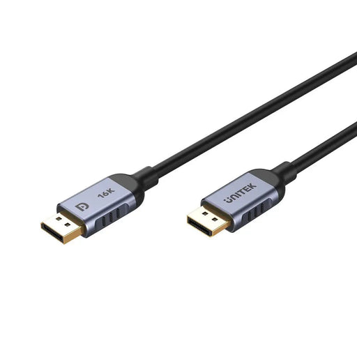 Кабел DisplayPort Unitek C1628GY01-1M Черен Сив 1 m