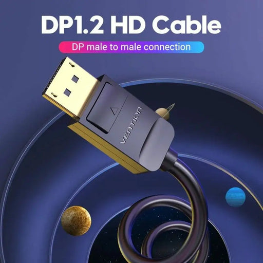 Кабел DisplayPort Vention HACBF Черен 1 m