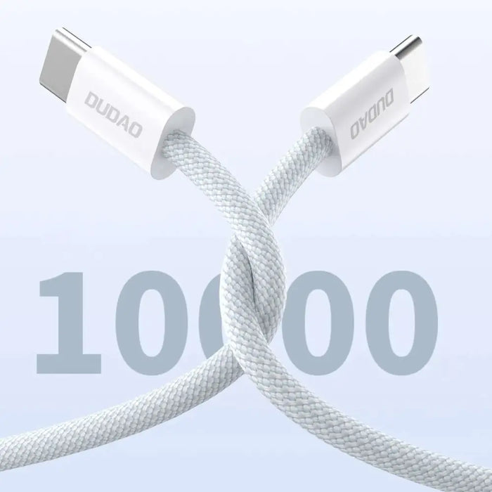 Кабел Dudao L6C PD 60W USB-C към 1m бял