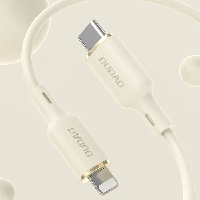 Кабел Dudao L7SCL USB-C към Lightning 30W 1m бежов