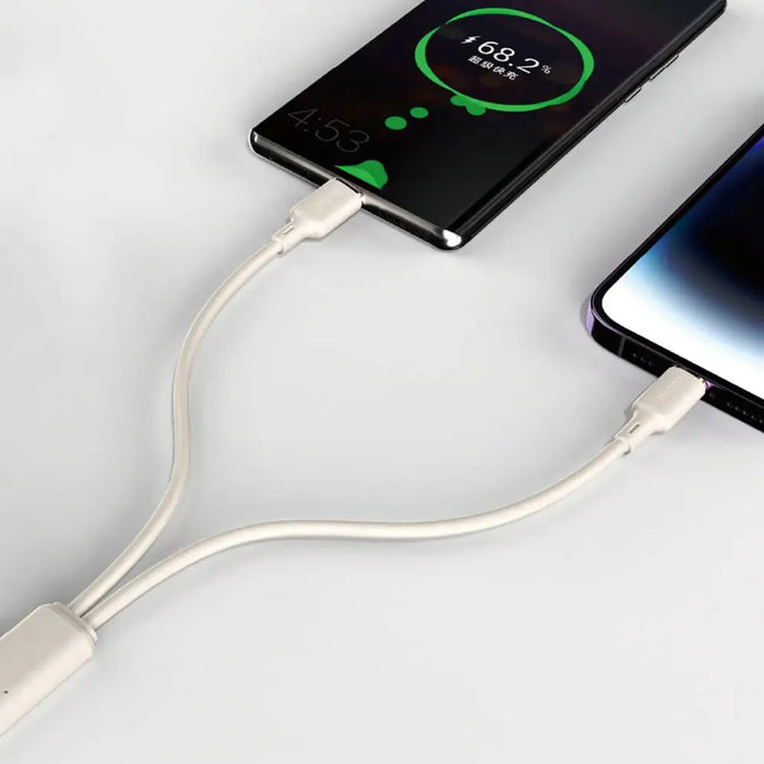 Кабел Dudao L7SCL USB-C към Lightning 30W 1m бежов