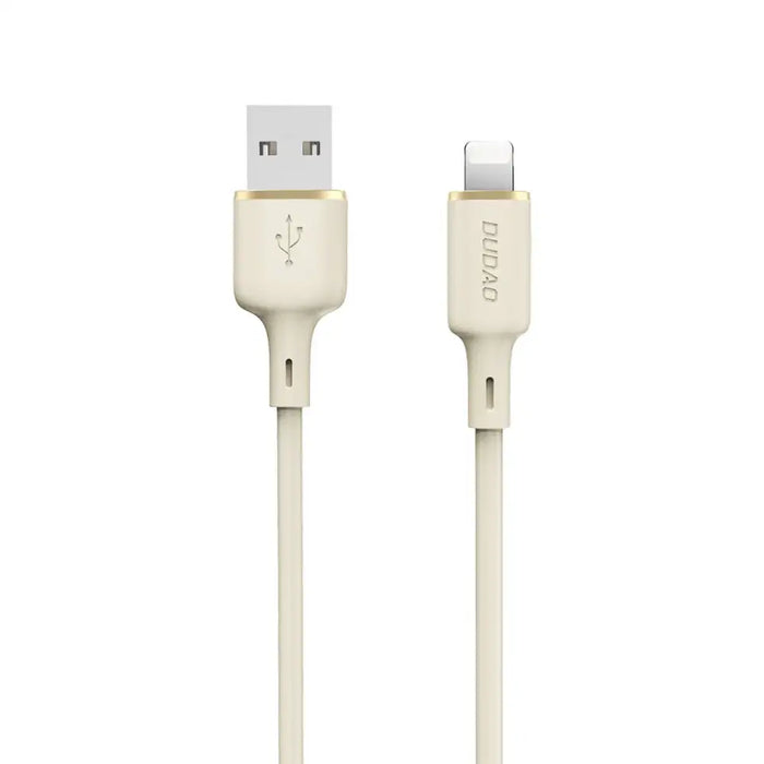 Кабел Dudao L7SL USB-A към Lightning 5A 1m бежов