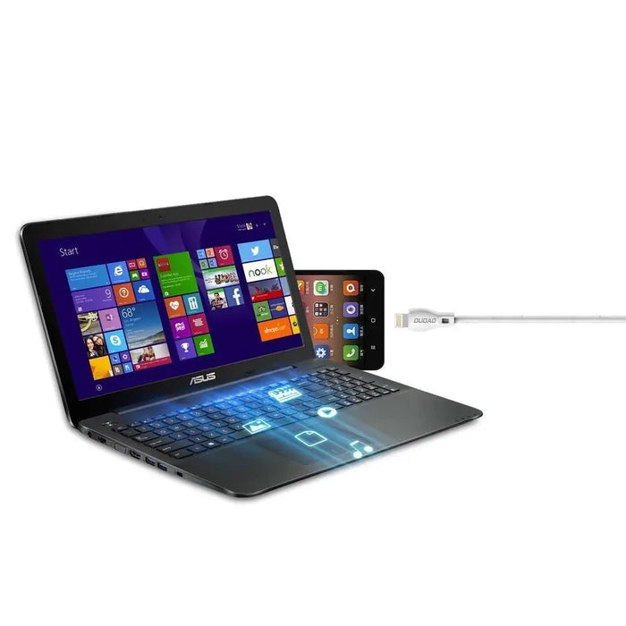 Кабел Dudao USB Type C 2.1A 1m бял (L4T 1m бял)
