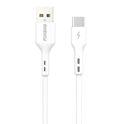 Кабел Foneng X36 USB към USB - C 2.4A 2m бял