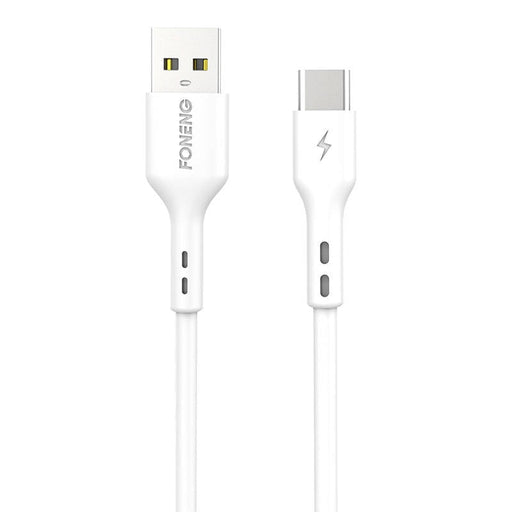 Кабел Foneng X36 USB към USB-C 3A 1m бял