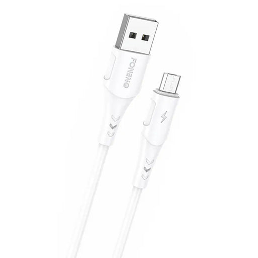 Кабел Foneng X81 USB към Micro - USB 2.1A 1m бял