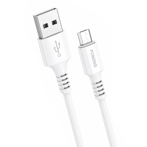 Кабел Foneng X85 USB към Micro - USB 3A Quick Charge 1m бял