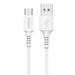 Кабел Foneng X85 USB към USB - C 3A Quick Charge 1m бял