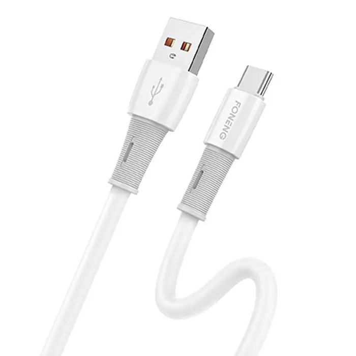 Кабел Foneng X86 USB към USB - C 3A 1.2m бял