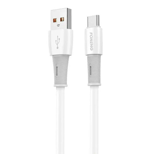 Кабел Foneng X86 USB към USB - C 3A 1.2m бял