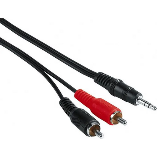 Кабел HAMA 122297/43343 3.5мм стерео жак - 2 RCA,5m
