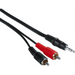 Кабел HAMA 122297/43343 3.5мм стерео жак - 2 RCA,5m