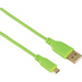 Кабел HAMA 135702 micro usb Flexi-Slim USB 2.0 0,75м зелен