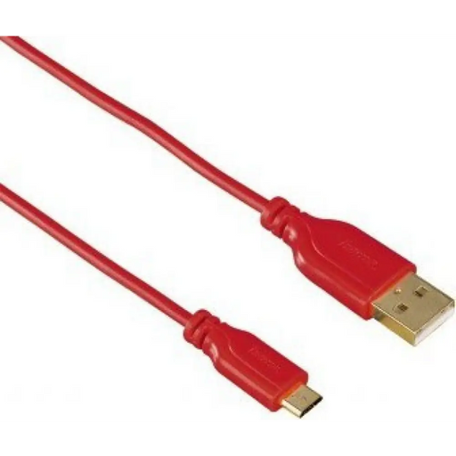 Кабел HAMA 135703 micro usb Flexi-Slim USB 2.0 0,75м червен