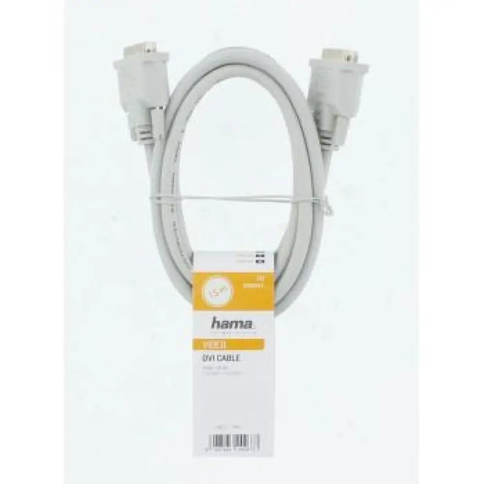 Кабел HAMA 200931 DVI мъжко - DVI мъжко 1.5 м Сив