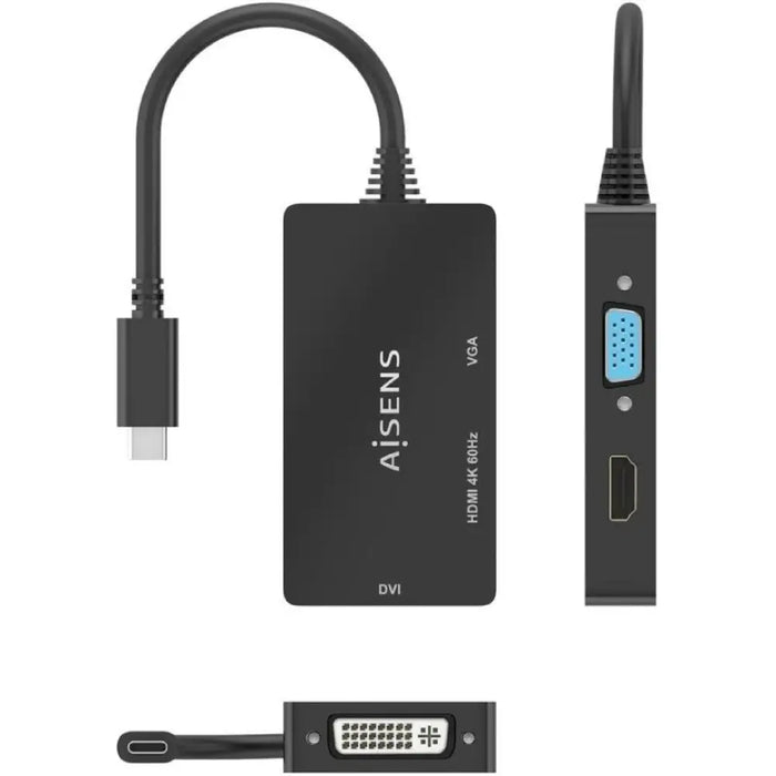 Кабел HDMI Aisens A109-0954 15 cm Черен