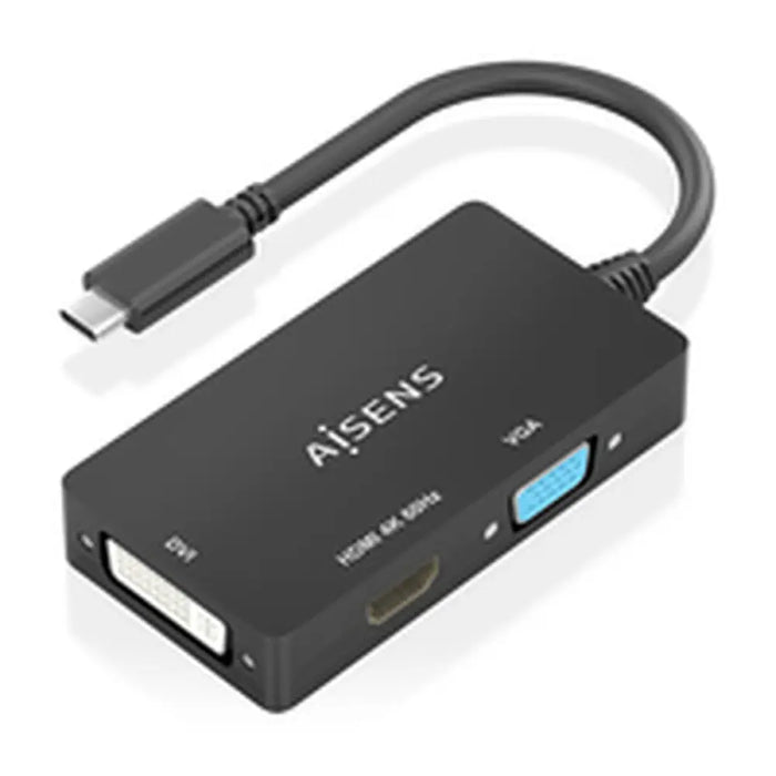 Кабел HDMI Aisens A109-0954 15 cm Черен