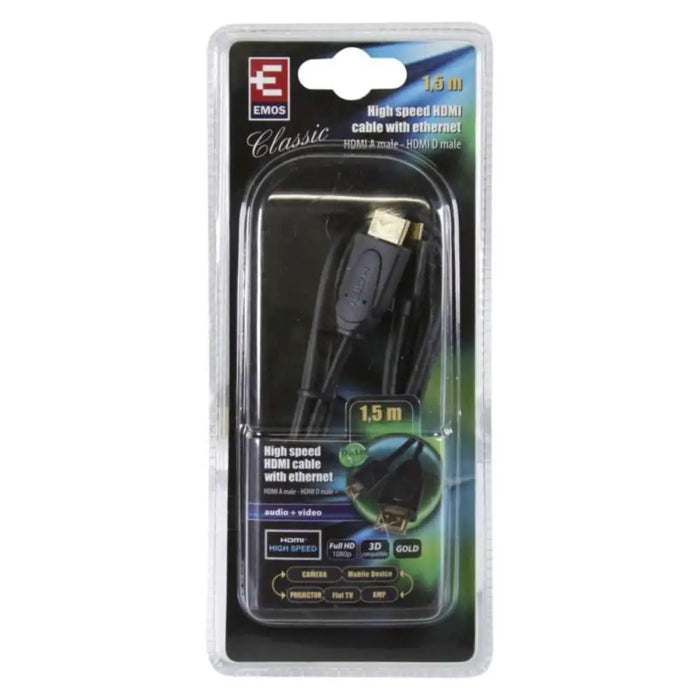 КАБЕЛ HDMI EТHERNET 2.0 SB1201 EMOS