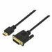Кабел HDMI към DVI NANOCABLE 10.15.0502 1,8 m Черен 1,8 m