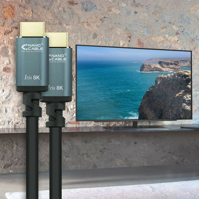Кабел HDMI NANOCABLE 10.15.8001 Черен 1 m 8K Ultra HD