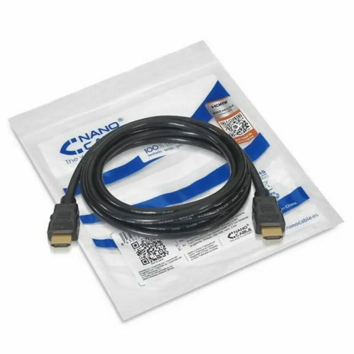 Кабел HDMI NANOCABLE HDMI V2.0 1.5m V2.0 4K 1,5 m Черен 1,5