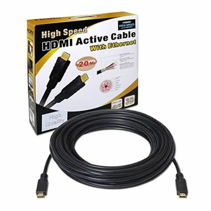 Кабел HDMI с етернет NANOCABLE 10.15.1820 20 m v1.4 Черен