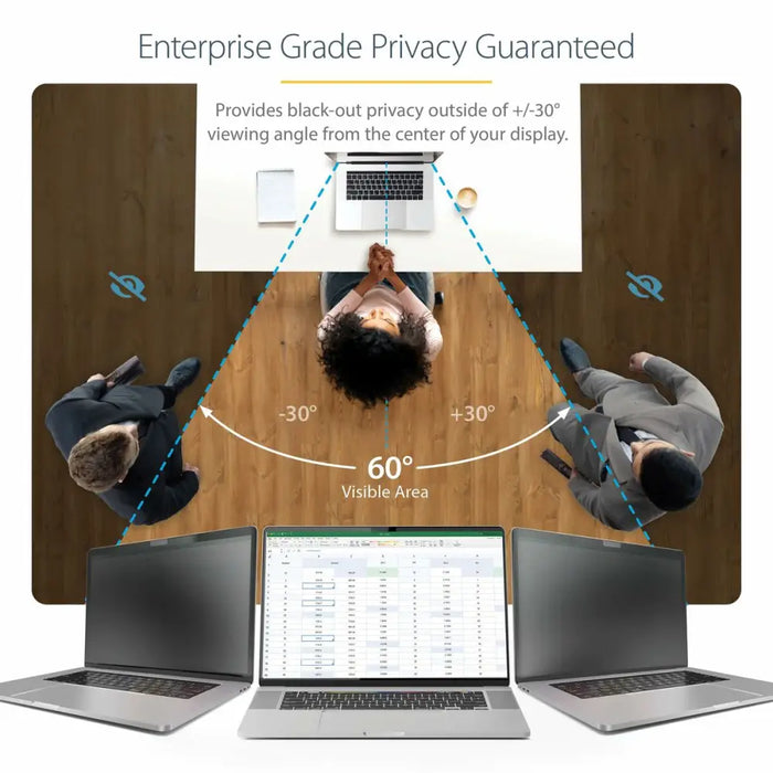 Кабел HDMI Startech 14LT6-PRIVACY-SCREEN Черен
