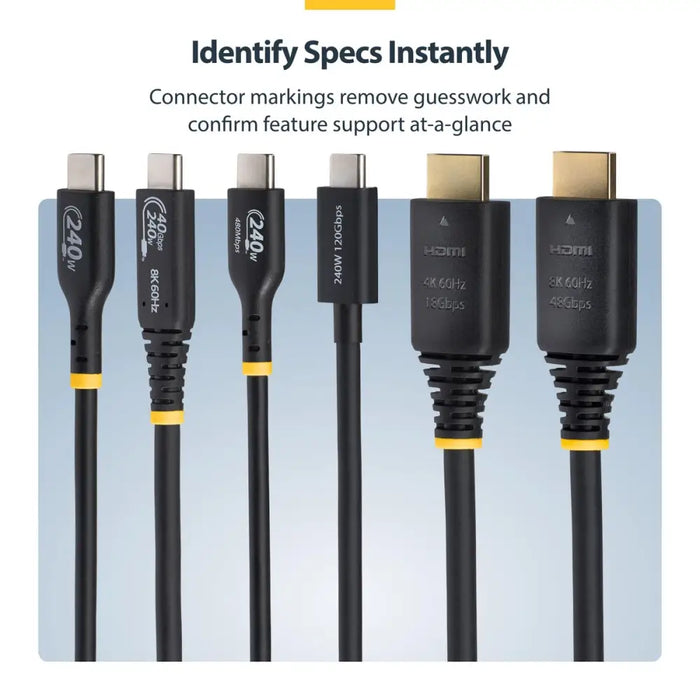 Кабел HDMI Startech HDMI21-CBL-8K60-3M Черен 3 m