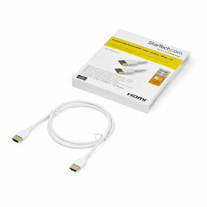 Кабел HDMI Startech RHDMM1MPW 4K Ultra HD 1 m Бял