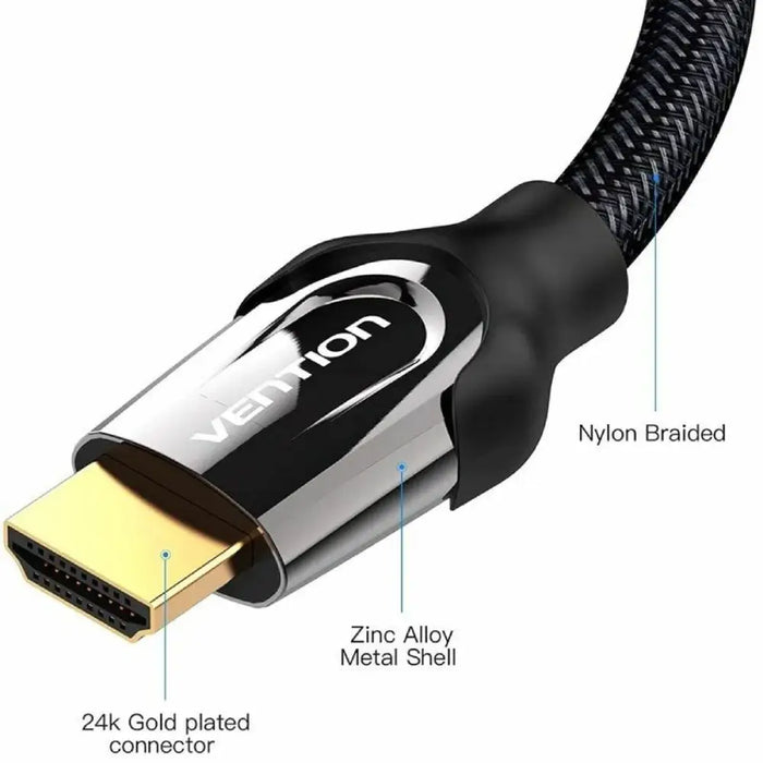 Кабел HDMI Vention VAA B05 B075 75 cm Черен