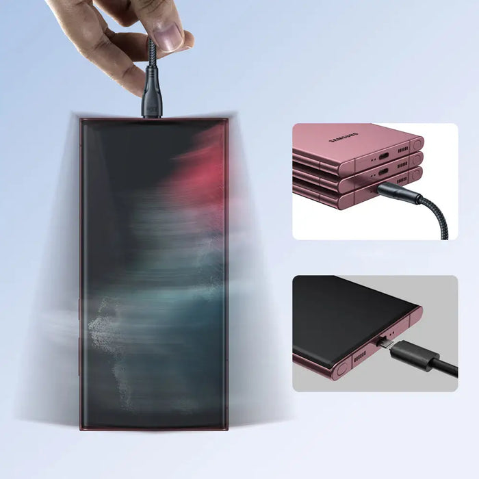 Кабел Joyroom S-A11 Surpass 60W USB-C - USB-C 0.25 м - черен