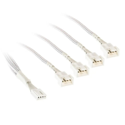 Кабел Kolink PWM 1-4 Сплитер - 35 cm оплетен Бял