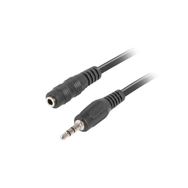 Кабел Lanberg cable stereo mini jack (M) - > (F) 5m black