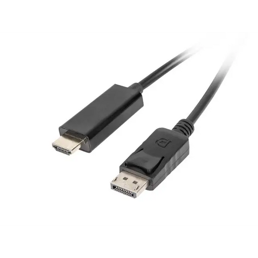 Кабел Lanberg display port (M) V1.1 - > HDMI cable 1m black