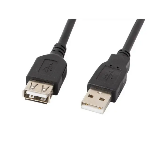 Кабел Lanberg extension cable USB 2.0 AM - AF 1.8m black