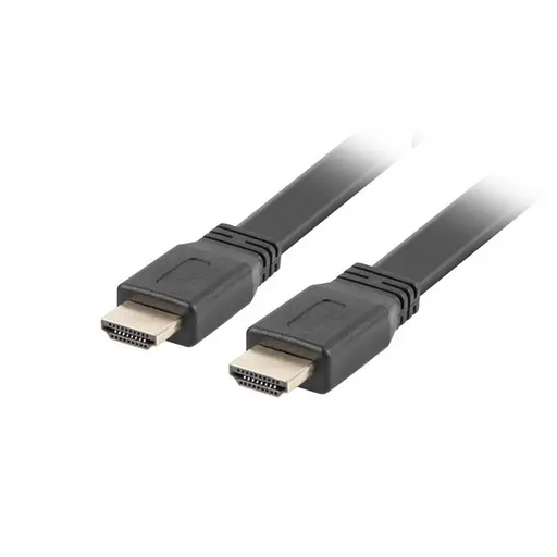 Кабел Lanberg HDMI M/M V2.0 cable 1.8m 4K flat black