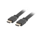 Кабел Lanberg HDMI M/M V2.0 cable 3m 4K flat black